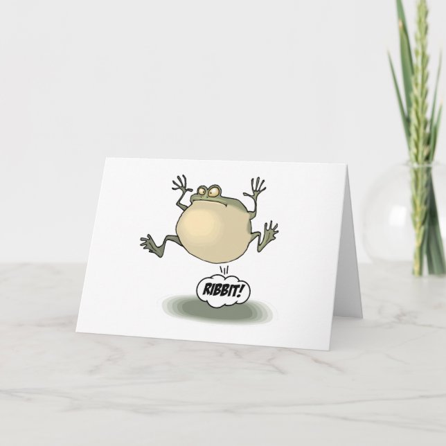 Frog Greeting Card (Front)