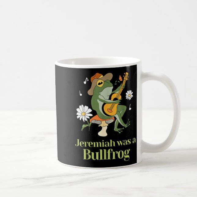 Frog Guitar-jeremiah Was Bullfrog Funny Saying  Coffee Mug (Right)