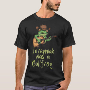 Frog Guitar Jeremiah Was Bullfrog Funny Saying Men T-Shirt