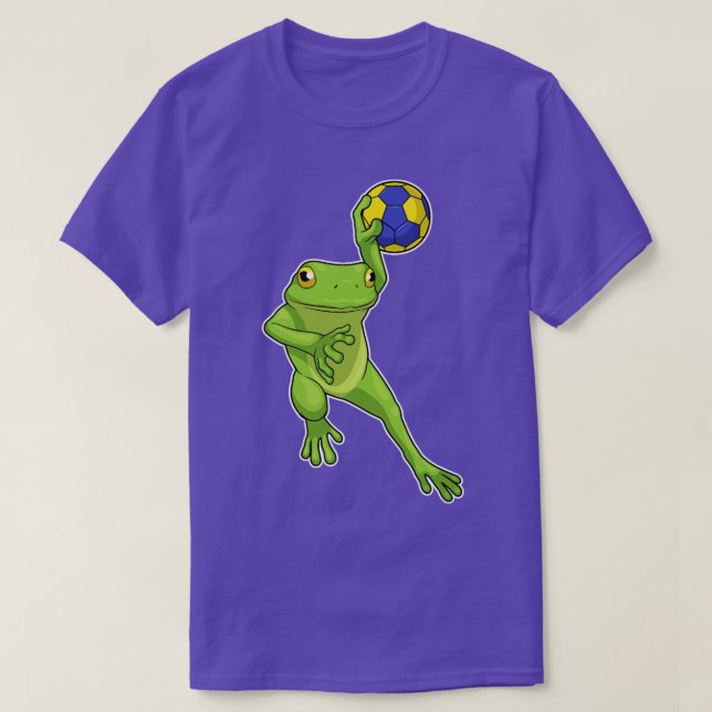 Frog Handball player Handball  T-Shirt (Design Front)