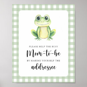 Frog - Help the Busy Mum-to-Be Poster