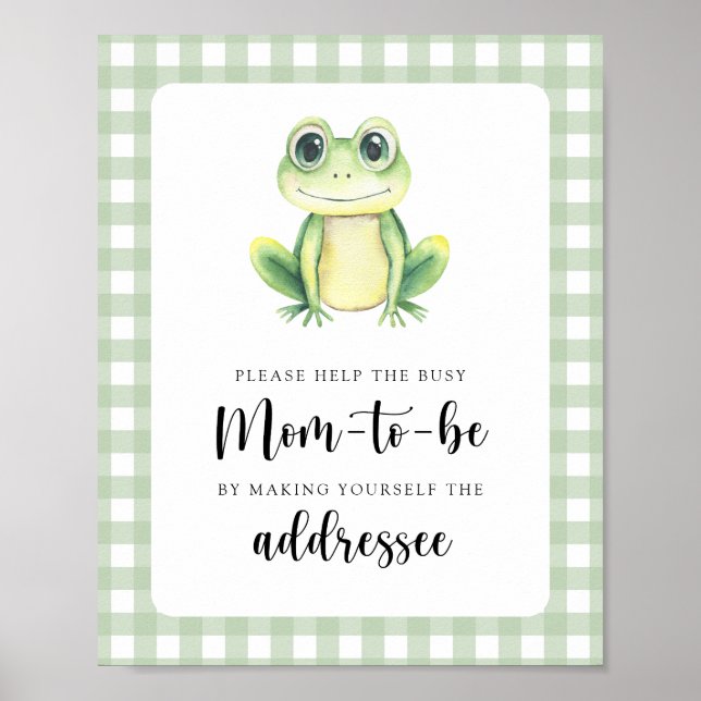 Frog - Help the Busy Mum-to-Be Poster (Front)