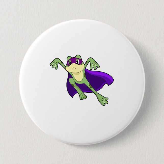 Frog Hero 7.5 Cm Round Badge (Front)
