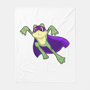 Frog Hero Fleece Blanket