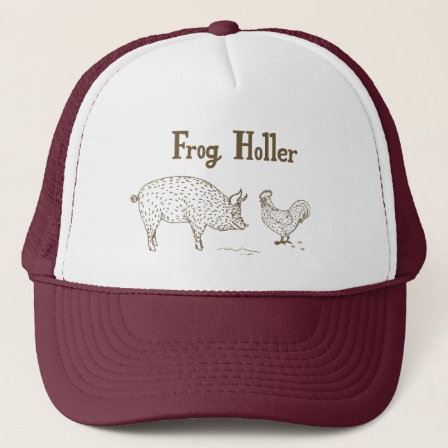 Frog Holler Trucker Hat (Pig & Chick) (Front)