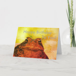 Frog "Hoppy" Birthday to You Card