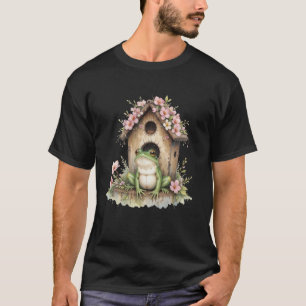 Frog House Amphibian Frog Mama Aesthetic Floral Gi T-Shirt