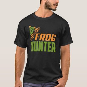 Frog Hunter Amphibian Catcher Boys Girls Kids Funn T-Shirt