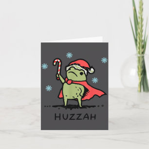Frog Huzzah Frog Knight Funny Sword Meme Quote Chr Card