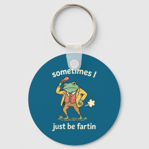 Frog I Farting Sometimes Just Outfit Key Ring
