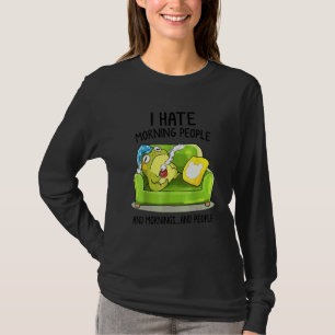 Frog I Hate Morning People And Mornings And People T-Shirt