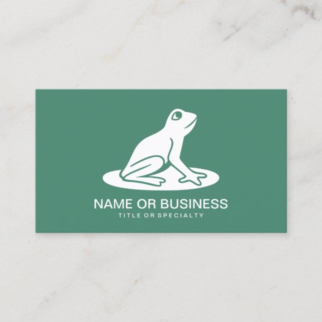 frog icon business card (Front)