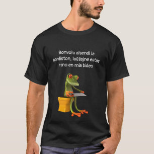 Frog in a Bidet, Dark Shirt