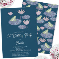 Frog in a Lily Pond Cute First 1st Birthday Party