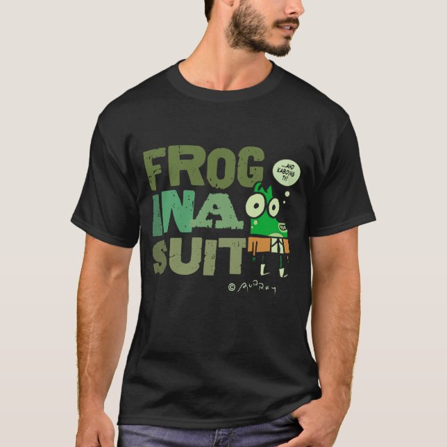 Frog in a Suit Basic Dark T-Shirt (Front)