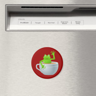 Frog in a Tea Magnet