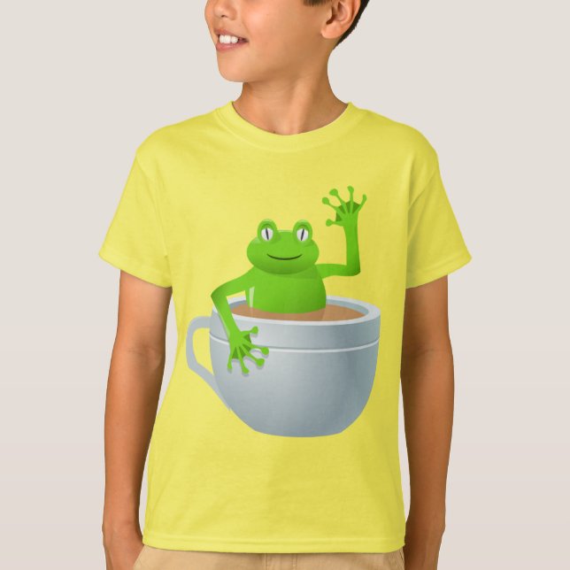 Frog in a Tea T-Shirt (Front)