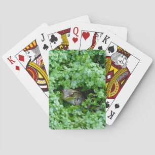 Frog in Clover Playing Cards