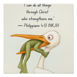 Frog in distress poster