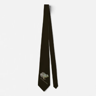 Frog in my throat funny humorous tie