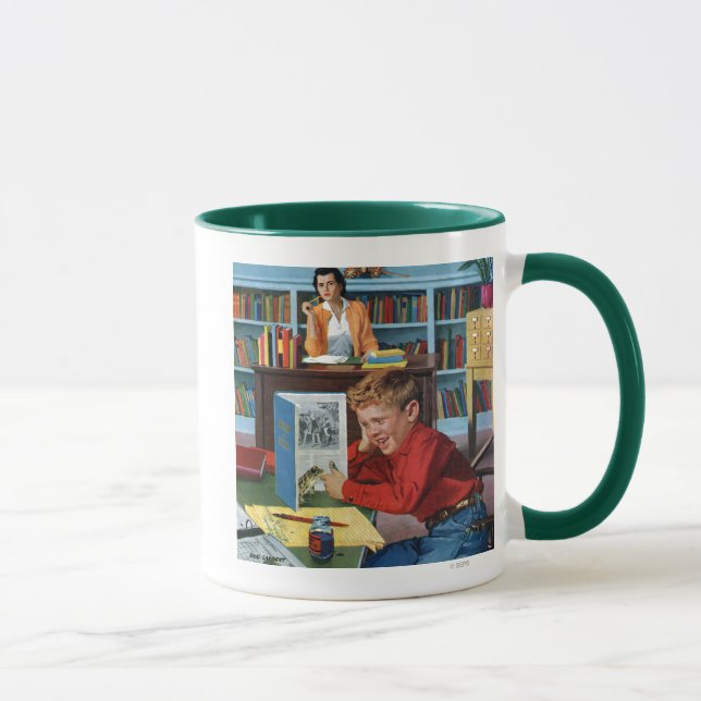 Frog in the Library Mug (Right)