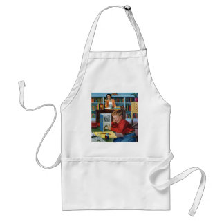 Frog in the Library Standard Apron