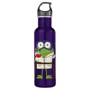 Frog in the Science Lab 710 Ml Water Bottle