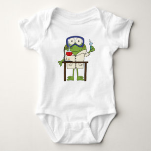 Frog in the Science Lab Baby Bodysuit