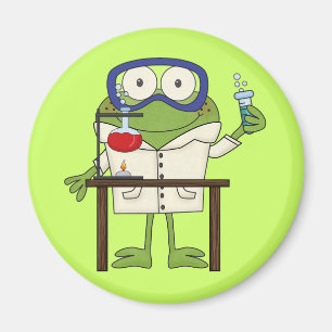 Frog in the Science Lab Magnet