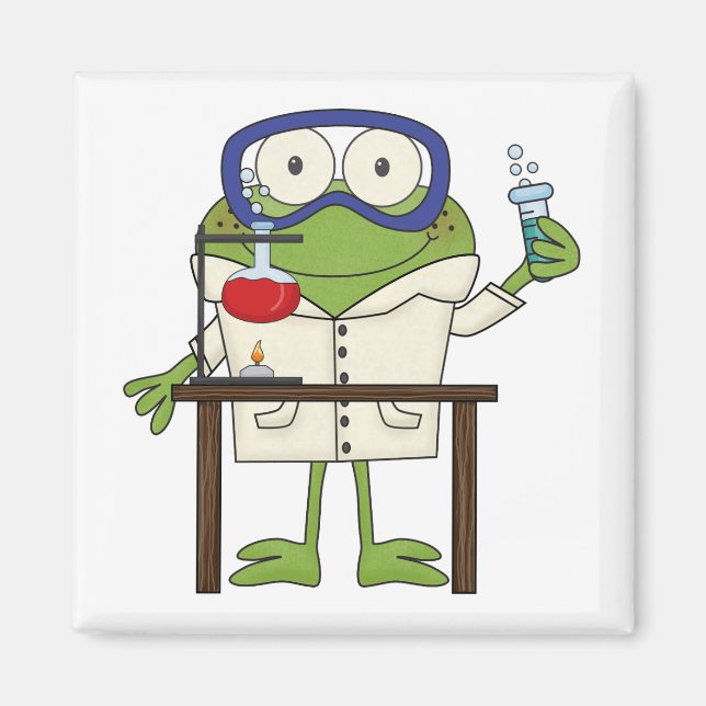 Frog in the Science Lab Magnet (Front)