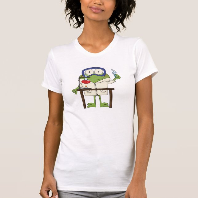 Frog in the Science Lab T-Shirt (Front)