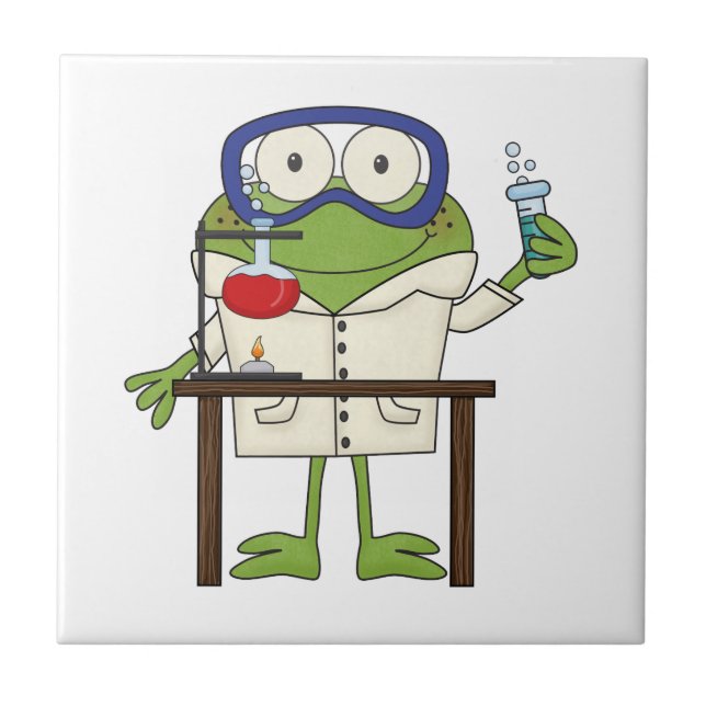Frog in the Science Lab Tile (Front)