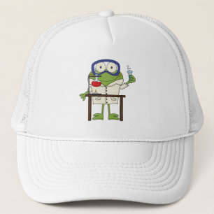 Frog in the Science Lab Trucker Hat