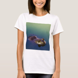 Frog in Water Green Frog Eyes T-Shirt