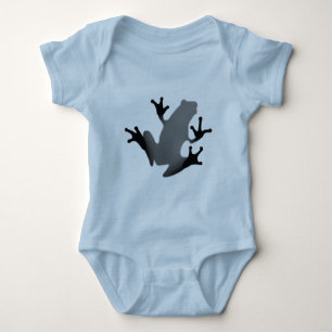 Frog Inside Blue Baby Bodysuit