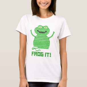 Frog It! Vector Crochet Frog T-Shirt