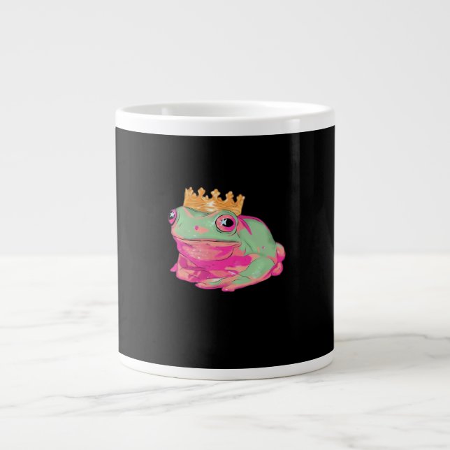 Frog King - Funky Meme Classic Large Coffee Mug (Front)