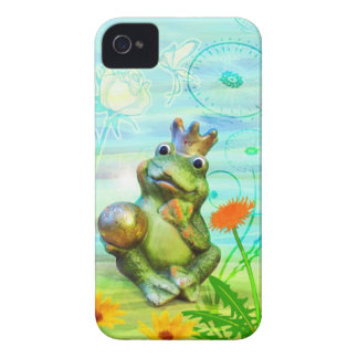 Frog King with flowers iPhone shell iPhone 4 Case-Mate Case