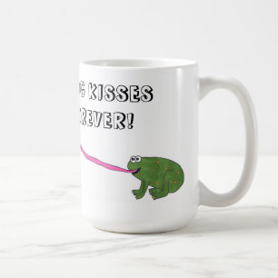 Frog Kisses Forever! (Hand Colour Mug) (Option #1) Coffee Mug