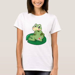 Frog Leaf Heart Plaster T-Shirt