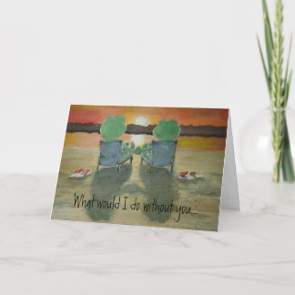 Frog Love Funny and Serious Paper Greeting Card