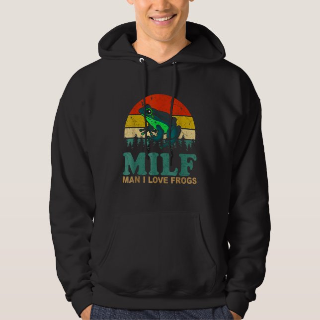 Frog Love Funny Hoodie (Front)