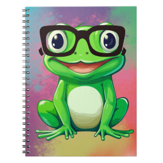 Frog Lover | Colorful Funny Frog Art Notebook
