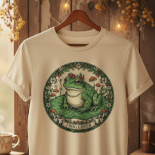 Frog Lover Cottagecore Tri-Blend Shirt