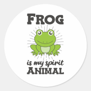 Frog Lovers Sweet Animals For Children's Frogs Classic Round Sticker