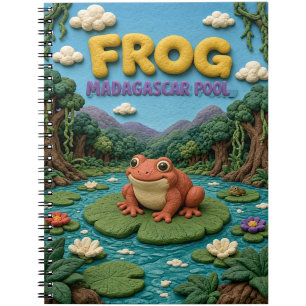 Frog Madagascar Pool Modern KlayKoo Notebook