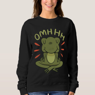 Frog Meditating In A Yoga Position Sweatshirt