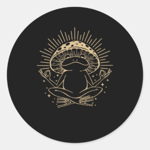 Frog & Minimalism Cottage  Aesthetic Goblincore Classic Round Sticker