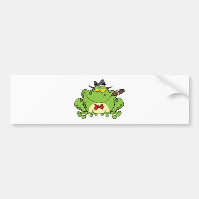 Frog Mobster Bumper Sticker (Front)