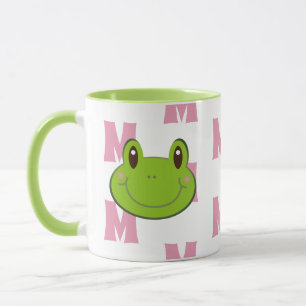 Frog Monogram Pattern Mug